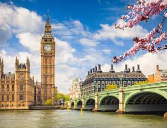 Big Ben and westminster bridge in London